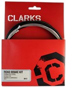Clarks Universal S/S Front & Rear Brake Cable Kit w/P2 Outer Casing
