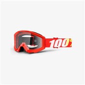 100% Strata JR Youth Anti-Fog Clear Lens MTB Goggles