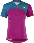 Scott Trail Flow Q Zip Short Sleeve Womens Cycling Jersey