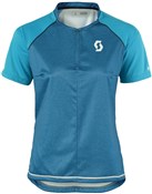 Scott Trail Flow Mel Q Zip Short Sleeve Womens Cycling Jersey