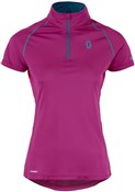 Scott Trail MTN Q Zip Short Sleeve Womens Cycling Polar