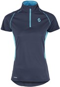Scott Trail MTN Q Zip Short Sleeve Womens Cycling Polar
