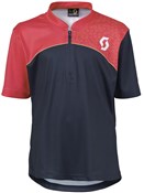Scott Trail Flow Q Zip Short Sleeve Junior Cycling Jersey