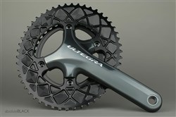 absoluteBLACK 110BCD 5 Bolt Spider Mount Aero Oval 2X Premium Race Chainring (not for Sram)