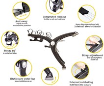 Saris Super Bones 3 Bike Car Trunk Rack - 3 Bikes