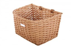 Bobbin Cambridge Wicker D Shape Basket with Leather Straps