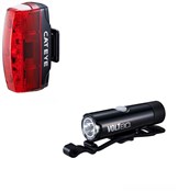 Cateye Volt 80 Front / Rapid Micro Rear USB Rechargeable Light Set