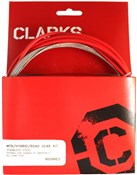 Clarks Universal S/S Front & Rear Gear Cable Kit w/SP4 Outer Casing