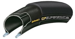 Continental Grand Prix Supersonic Black Chili Folding Clincher Road Tyre