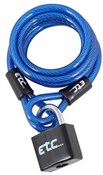 ETC Coil Cable Lock With Padlock