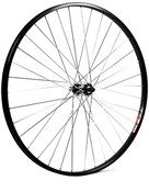 M Part 700C x 19mm Alloy Hub 36 Hole QR Axle 100mm Black Front Wheel