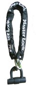 Master Lock Street Flexium Sold Secure Bicycle Silver Chain Lock With Integral Mini U Bar