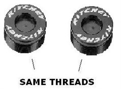 Ritchey End Cap Service Kit Same Thread For Echelon Pedal