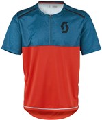 Scott Trail Flow Mel Q-Zip Short Sleeve Cycling Jersey