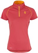 Scott Trail MTN Q Zip Short Sleeve Womens Cycling Polar