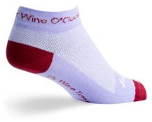 SockGuy 1" Wine O Clock Womens Socks