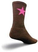 SockGuy 6" Pink Star Wooligan Socks