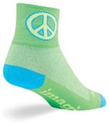 SockGuy Classic 3" Green Peace Socks