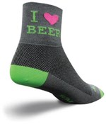 SockGuy Classic 3" I Heart Beer Socks