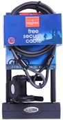Squire Challenger D Lock and 8c Cable Value Pack - Sold Secure Bronze