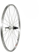 Tru-Build Silver Alloy Rim Built on Shimano 7 Speed Cassette Alloy Q/R Hub