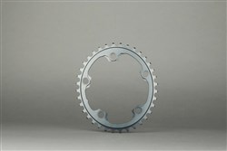 absoluteBLACK 110BCD 4 Bolt Spider Mount Aero Oval 2X Asymmetric Winter Training Inner Chainring
